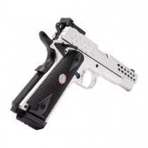 Army Armament 1911 Keymod R-30 (Silver), Pistols are generally used as a sidearm, or back up for your primary, however that doesn't mean that's all they can be used for